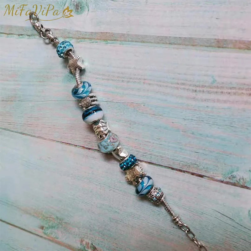 Crystal Bracelet Star Tortois Pandent Jewelry Bracelets Women Alloy