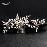 Hand Painted Wedding Hair Comb, Bridal Hair Accessories