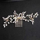 Hand Painted Wedding Hair Comb, Bridal Hair Accessories