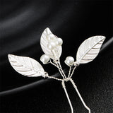3Pcs Classic Pearls Leaves Wedding Hairpins Women Hair Clips Bridal Accessories
