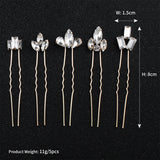 5pcs Austrian Crystal Wedding Hairpins Hair Accessories