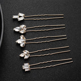 5pcs Austrian Crystal Wedding Hairpins Hair Accessories
