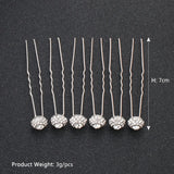 6 Pcs/lot Crystal Ball Hairpins Wedding Hair Accessories