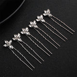 6pcs Austrian Crystal Wedding Hairpins