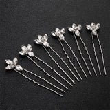 6pcs Austrian Crystal Wedding Hairpins