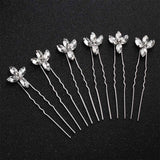 6pcs Austrian Crystal Wedding Hairpins
