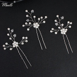 Crystal Hair Forks Tiara Wedding Hair Stick