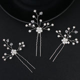 Crystal Hair Forks Tiara Wedding Hair Stick