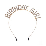 Birthday Headbands Rhinestone Hairbands Crown P