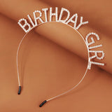 Birthday Headbands Rhinestone Hairbands Crown P