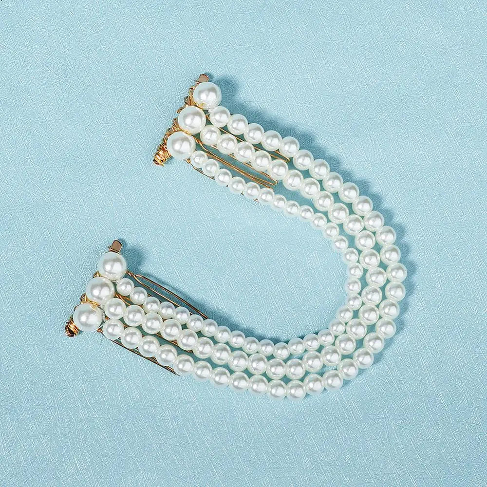 Pearl Hair Comb Bridal Wedding Headpiece Prom Jewelry