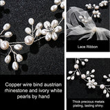 Crystal Hair Vine Hairband Bridal Tiara Crown Pearl Bridal Headband