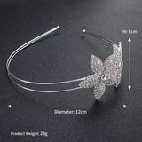 Crystal Rhinestone Crown Tiara Flower Headband for Wedding Bridal Prom