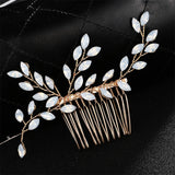 Crystal Wedding Hair Combs Bride Hair Jewelry Headdress