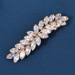 CZ Leaf Hair Clips Wedding Hair Jewelry