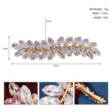 CZ Leaf Hair Clips Wedding Hair Jewelry