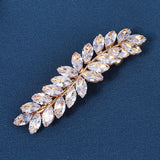 CZ Leaf Hair Clips Wedding Hair Jewelry
