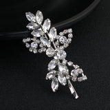 Clear Crystal Bridal Barrettes Wedding Hair Clips