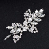 Clear Crystal Bridal Barrettes Wedding Hair Clips