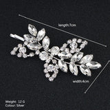 Clear Crystal Bridal Barrettes Wedding Hair Clips