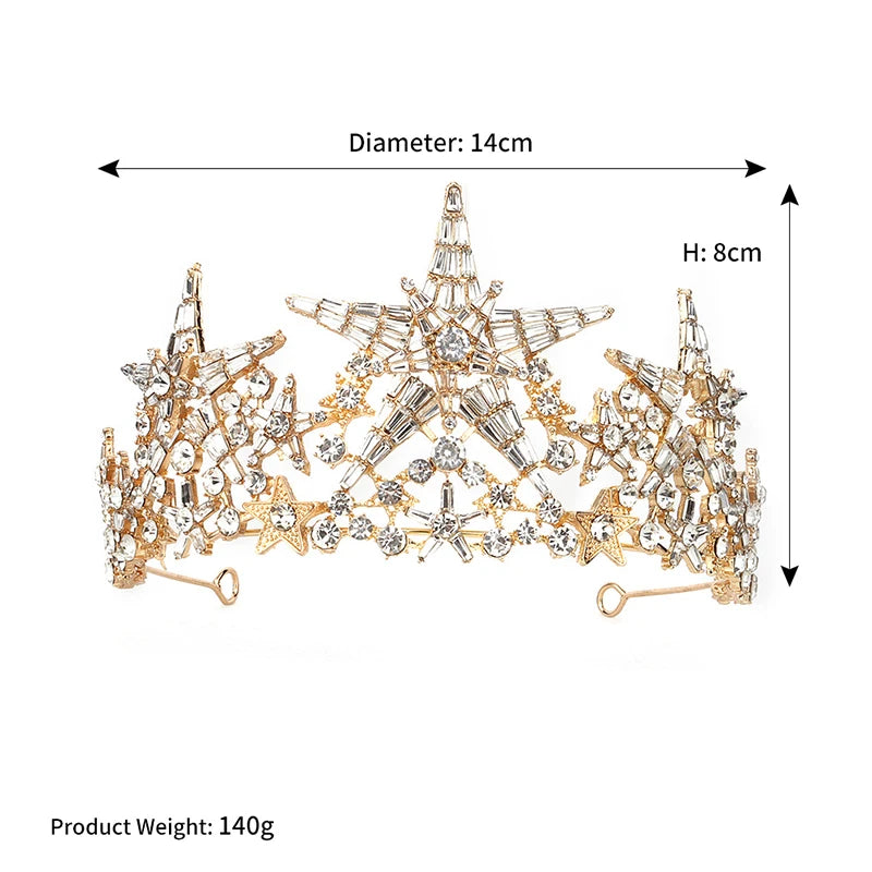 Crystal Crown Silver Tiaras and Crowns