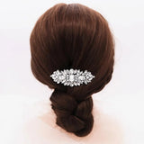 Crystal Hair Comb Clips Silver Bridal Wedding Hair Jewelry for Women
