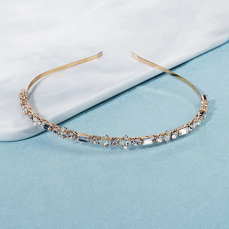 Crystal Headband Women Hair Accessory Rhinestone Bridal Hair Jewelry