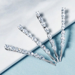 CZ Hair Clips Women Girls Hair Jewelry Hairpin