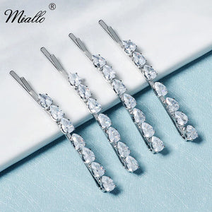 CZ Hair Clips Women Girls Hair Jewelry Hairpin