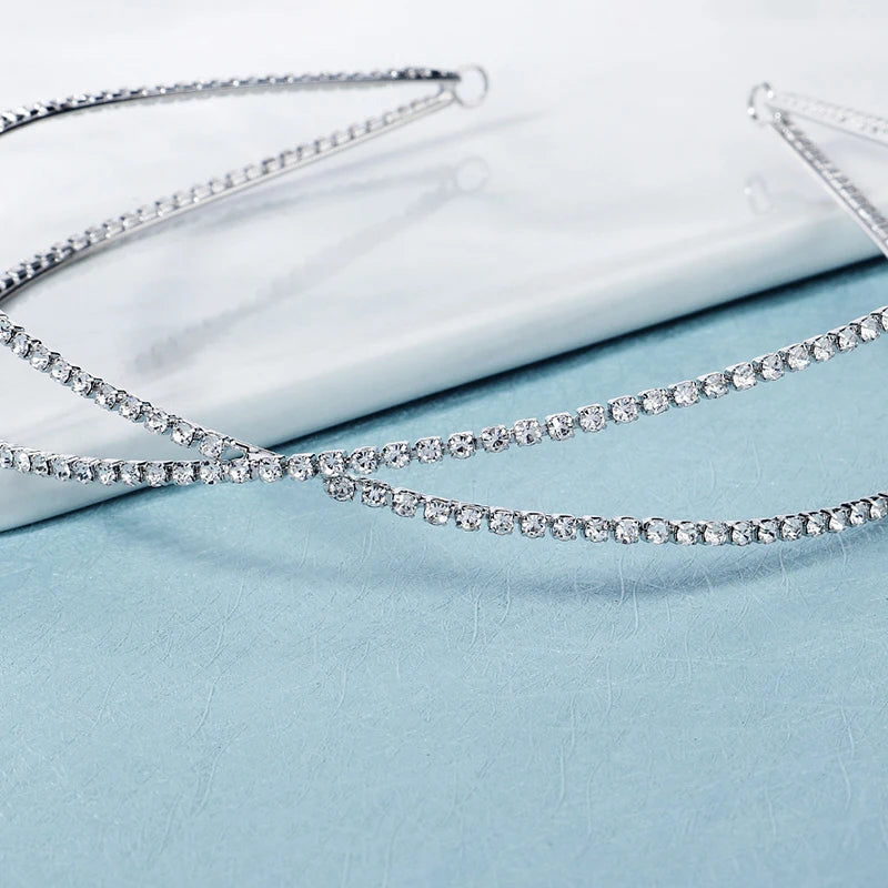 Rhinestone Hairband Women Hair Accessories Headbands Prom Headpiece