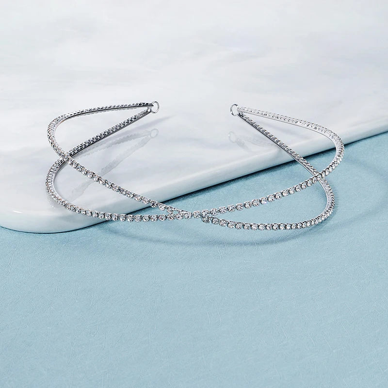 Rhinestone Hairband Women Hair Accessories Headbands Prom Headpiece
