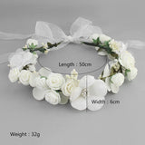 Flower Hair Vine Beach Wedding Headband Bridal Bridesmaid Accessory