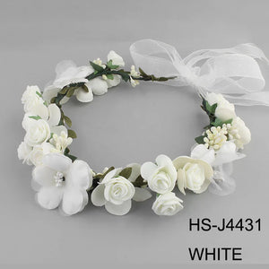 Flower Hair Vine Beach Wedding Headband Bridal Bridesmaid Accessory
