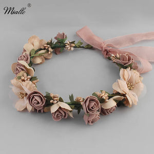 Flower Hair Vine Beach Wedding Headband Bridal Bridesmaid Accessory