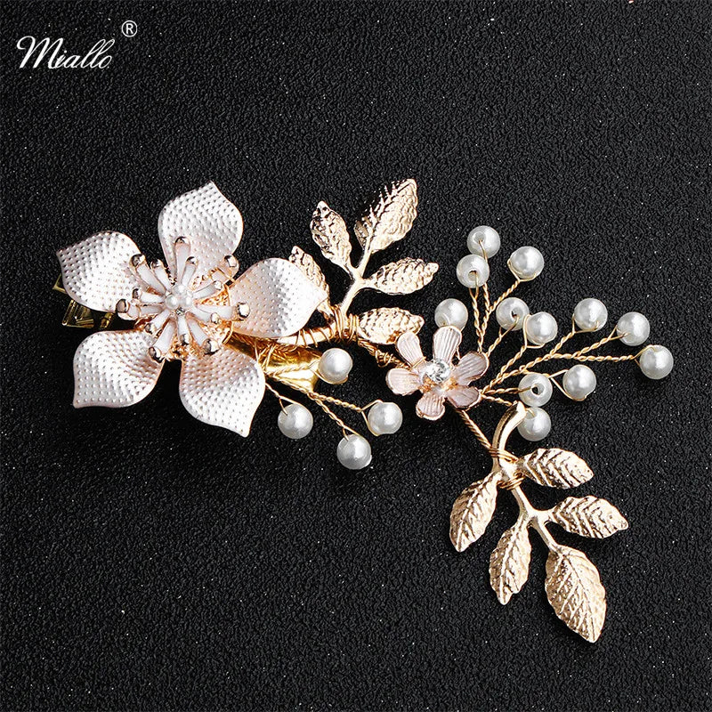 Flower Hair Clips Wedding Hair Ornaments Headpieces for Women