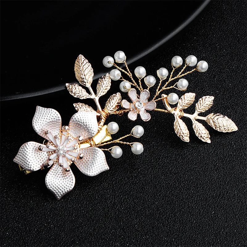 Flower Hair Clips Wedding Hair Ornaments Headpieces for Women