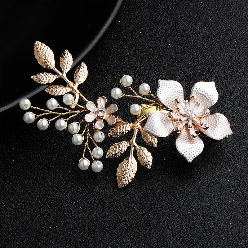 Flower Hair Clips Wedding Hair Ornaments Headpieces for Women