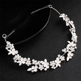 Crystal Flower Hair Vine Bridal Head Jewelry Accessories