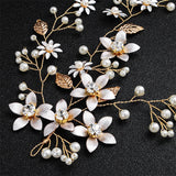 Blossom Headpiece Wedding Pearls Headband Bridal Hair Accessories