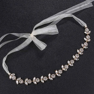 Metal Alloy Headbands Austrian Crystal Hair Jewelry Wedding Women Headpieces