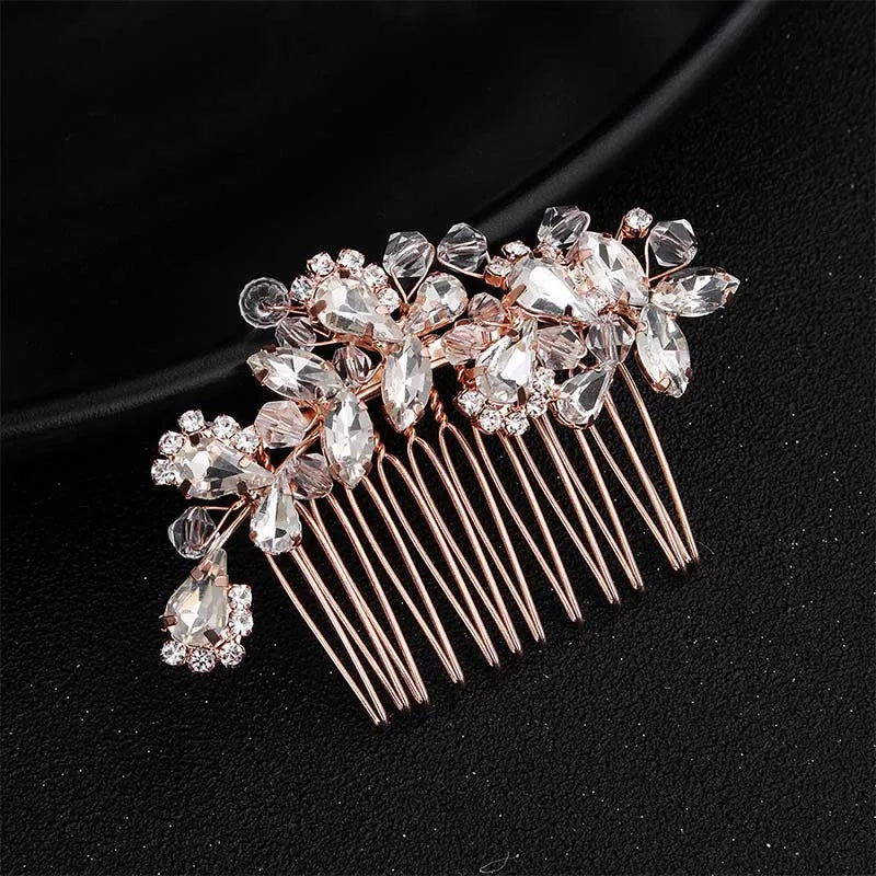 Crystal Bridal Hair Comb Headpiece Wedding Hair Ornament