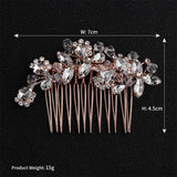 Crystal Bridal Hair Comb Headpiece Wedding Hair Ornament