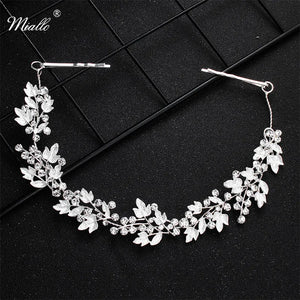 Crystal Alloy Leaves Hair Vine Bridal Head Ornaments