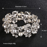 Crystal Wedding Women Jewelry Accessories Bride Bangle Party Bracelet