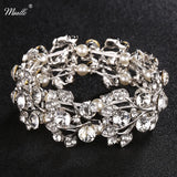 Crystal Wedding Women Jewelry Accessories Bride Bangle Party Bracelet