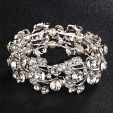 Crystal Wedding Women Jewelry Accessories Bride Bangle Party Bracelet