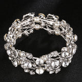 Crystal Wedding Women Jewelry Accessories Bride Bangle Party Bracelet
