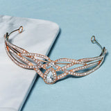 Rhinestone Crown Tiaras Hair Jewelry Women Party Headpiece
