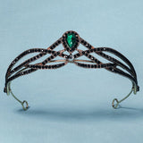 Rhinestone Crown Tiaras Hair Jewelry Women Party Headpiece