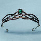 Rhinestone Crown Tiaras Hair Jewelry Women Party Headpiece